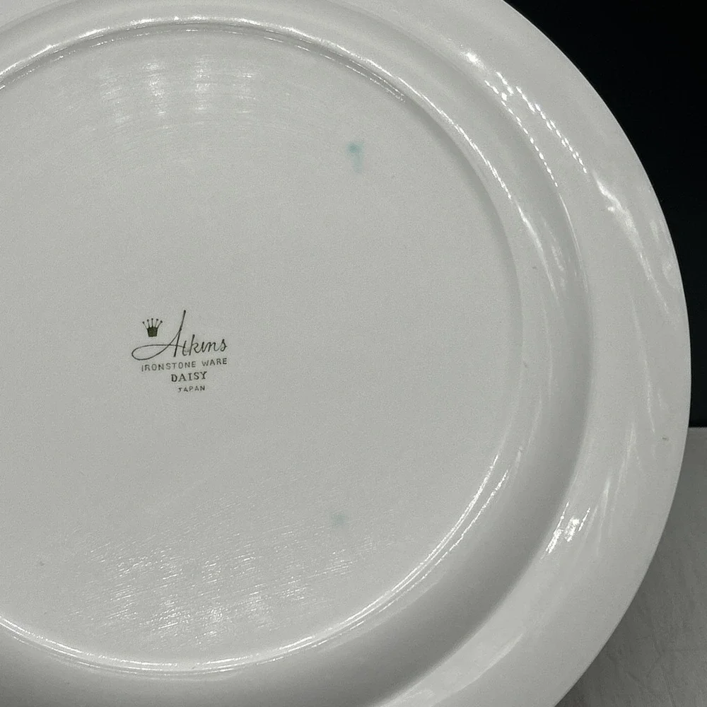 Vintage Atkins Ironstone Ware Daisy Japan 12